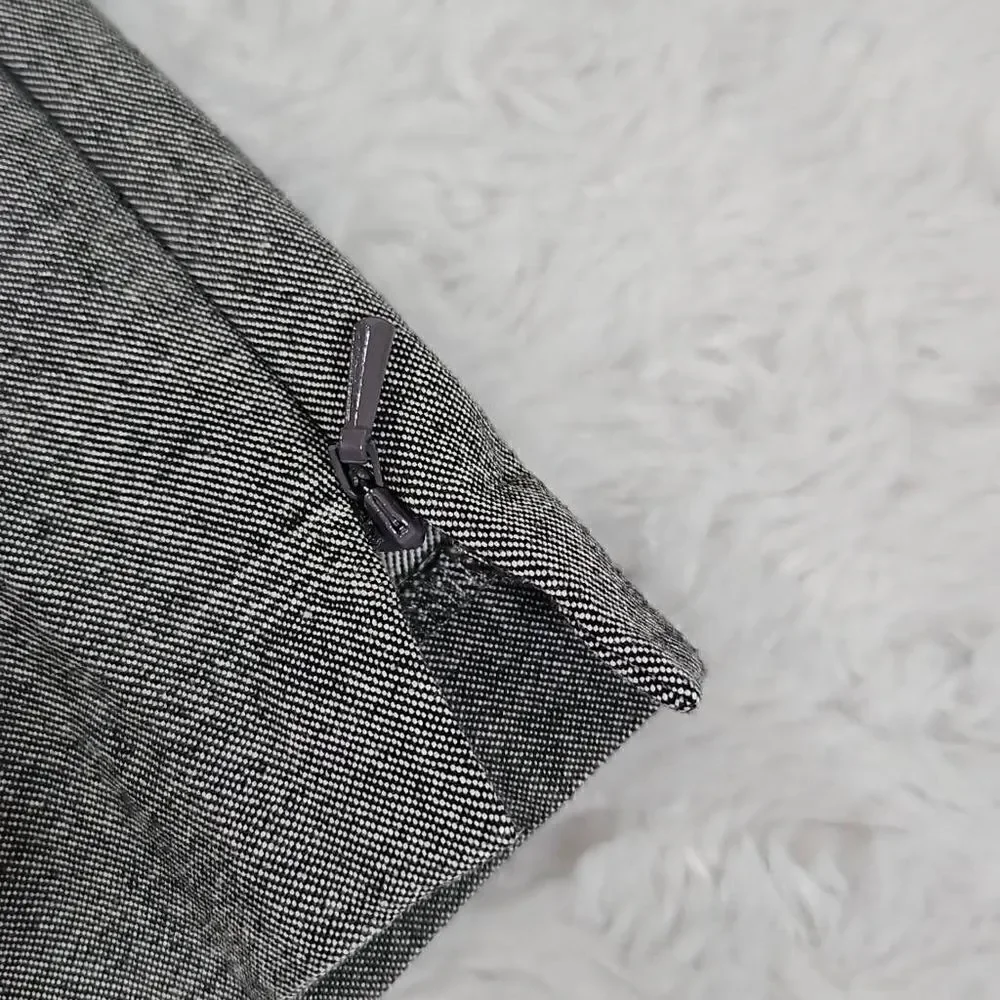 Banana Republic Stretch Ankle Devon Sloan Professional Black and White Pant Wome